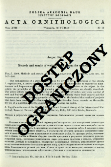 Methods and results of wetland management for waterfowl