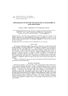Small mammals in the diet of the barn owl Tyto alba in selected localities in north-eastern Poland