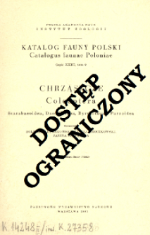 Chrząszcze = Coleoptera : Scarabaeoidea, Dascilloidea, Byrrhoidea i Parnoidea