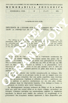 Influence de lʾhomme sur le peuplement en Termites dans la Presqu&icirc;le du Cap-Vert (S&eacute;n&eacute;gal occidental)