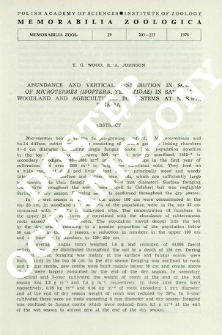 Abundance and vertical distribution in soil of Microtermes (Isoptera, Termitidae) in savanna woodland and agricultural ecosystems at Mokwa, Nigeria
