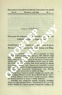 Przyczynek do znajomości przedstawicieli rodzaju Microtus Schrank z Polesia i Wileńszczyzny = Contribution &agrave; la connaissance des repr&eacute;sentants du genre Microtus Schrank dans les r&eacute;gions de Polesie et de Wilno