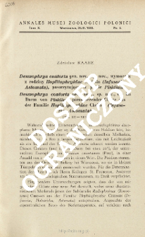 Desmophrya contorta gen. nov., sp. nov., ein im Darm von Pisidium parasitierender Ciliate aus der familie Hoplitophryidae Cheissin (Infusoria, Astomata)