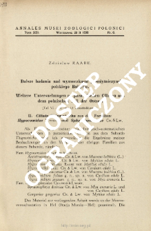 Weitere Untersuchungen an parasitischen Ciliaten aus dem polnischen Teil der Ostsee. 2, Ciliata Thigmotricha aus den Familien : Hypocomidae B&uuml;tschli und Sphaenophryidae Ch. & Lw.
