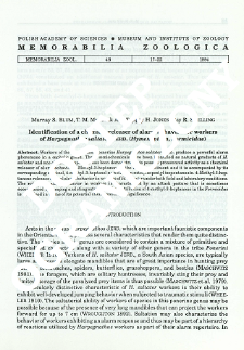 Identification of a chemical releaser of alarm behavior for workers of Harpegnathos saltator Jerd. (Hymenoptera, Formicidae)