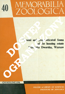 Present and prognosticated fauna of the housing estate Białołęka Dworska, Warsaw
