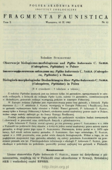 Uwagi o stanowisku systematycznym Gobio kessleri Dyb. z Sanu = Zamečani&acirc; otnositel'no sistematičeskogo položeni&acirc; Gobio kessleri Dyb. iz reki San
