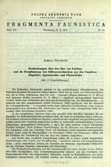 Beobachtungen &uuml;ber den Bau von Laichen und die Fortpflanzung von S&uuml;sswasserschnecken aus den Familien: Physidae, Lymnaeidae and Planorbidae
