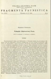 Wodop&oacute;jki (Hydracarina) Pienin
