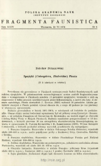 Sprężyki (Coleoptera, Elateridae) Pienin