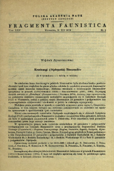 Krocionogi (Diplopoda) Bieszczad&oacute;w