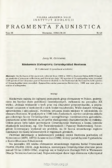 K&oacute;zkowate (Coleoptera: Cerambycidae) Roztocza