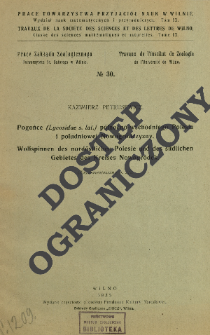 Pogońce (Lycosidae s. lat.) p&oacute;łnocno-wschodniego Polesia i południowej Nowogr&oacute;dczyzny = Wolfspinnen des nord&ouml;stlichen Polesie und des s&uuml;dlichen Gebietes des Kreises Nowogr&oacute;dek