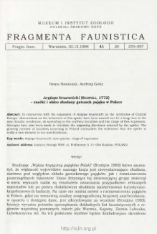 Argiope bruennichi (Scopoli, 1772) - rzadki i słabo zbadany gatunek pająka w Polsce