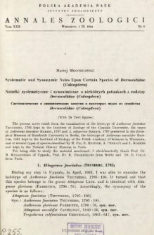 Materialien zur Kenntnis der ostasiatischen Weberknechte (Opiliones). Materiały do znajomości wschodnioazjatyckich kosarzy (Opiliones) 1-4 =