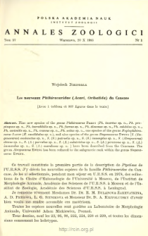 Les nouveaux Phthiracaridae (Acari, Oribatida) du Caucase
