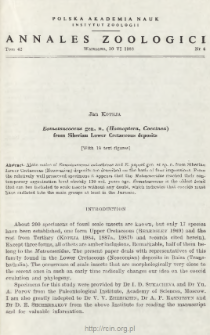 Eomatsucoccus gen. n. (Homoptera, Coccinea) from Siberian Lower Cretaceous deposits