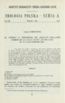 An attempt at determining the absolute population numbers of Cicadella viridis L. in the light of its layer distribution