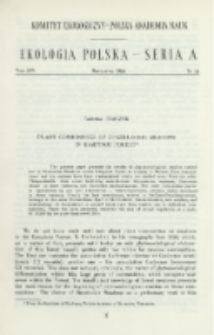 Plant communities of Strzeleckie Meadows in Kampinos Forest