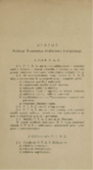 Statut Polskiego Towarzystwa Anatomiczno-Zoologicznego