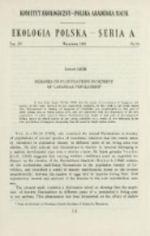 Remarks on fluctuations in density of Carabidae populations