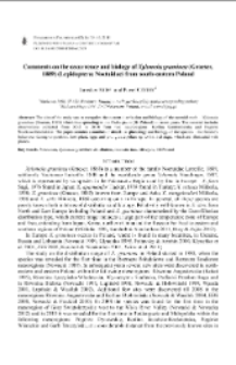 Comments on the occurrence and biology of Xylomoia graminea (Graeser, 1889) (Lepidoptera: Noctuidae) from south-eastern Poland