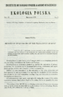 Methods of investigating of the productivity of ants