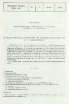 Effect of municipal sewage on the submerged macrophytes of a lake littoral