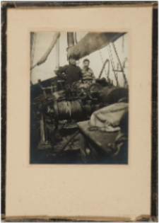 Stanisław Markowski on board the cutter "Ewa"
