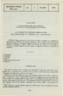 An attempt to estimate production of a few Carabus L. species (Col., Carabidae)