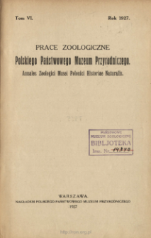 Prace Zoologiczne Polskiego Państwowego Muzeum Przyrodniczego ; t. 5